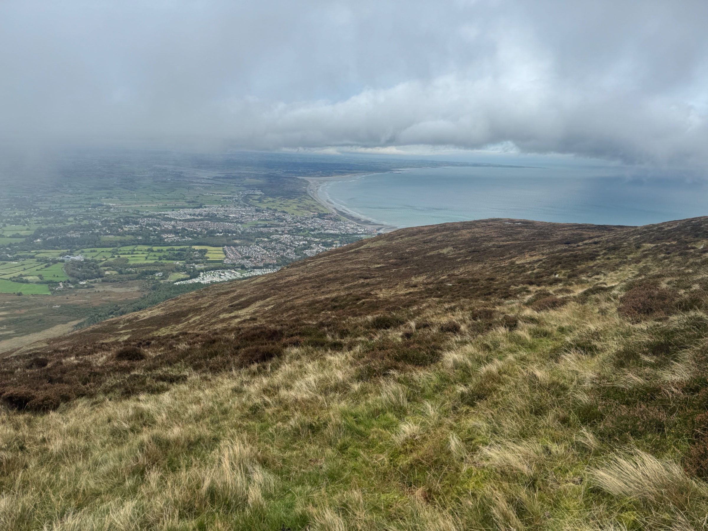Newcastle and Murlough Beach from Commedagh