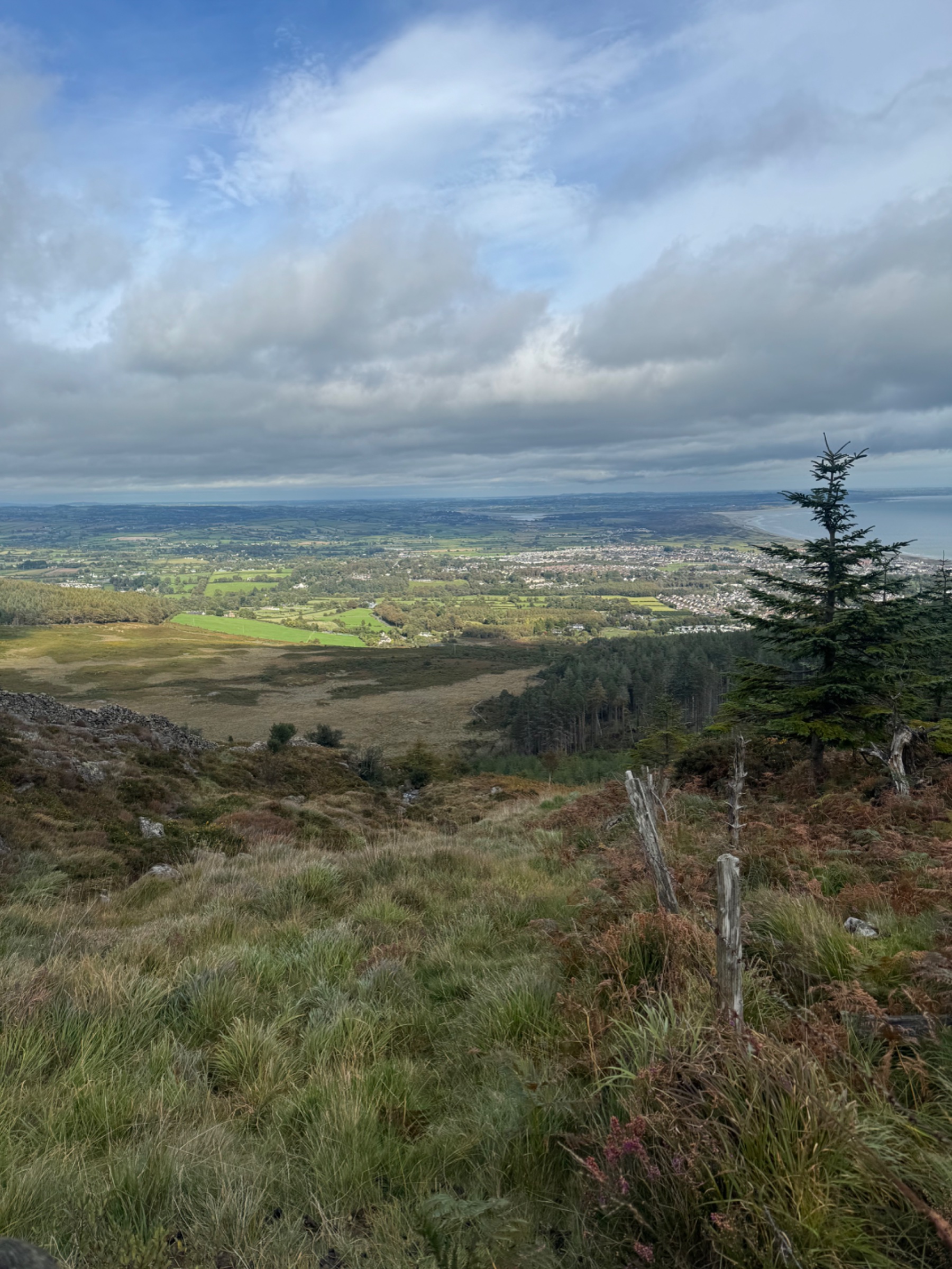 Cloudy weather at the summit